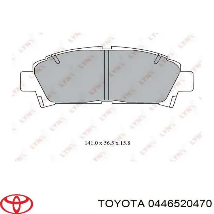 Передние тормозные колодки 0446520470 Toyota
