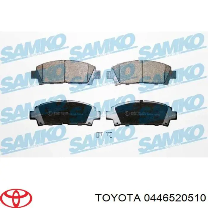 Передние тормозные колодки 0446520510 Toyota