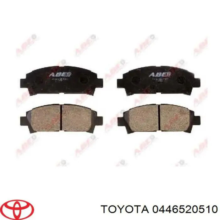 0446520510 Toyota колодки тормозные передние дисковые