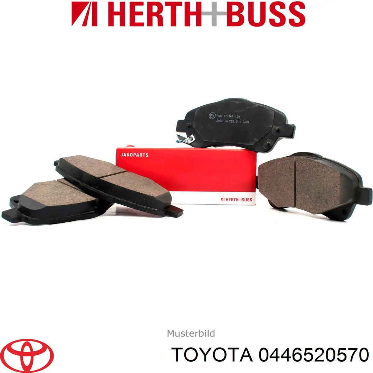 0446520570 Toyota колодки тормозные передние дисковые