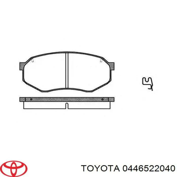 0446522040 Toyota Колодки передние