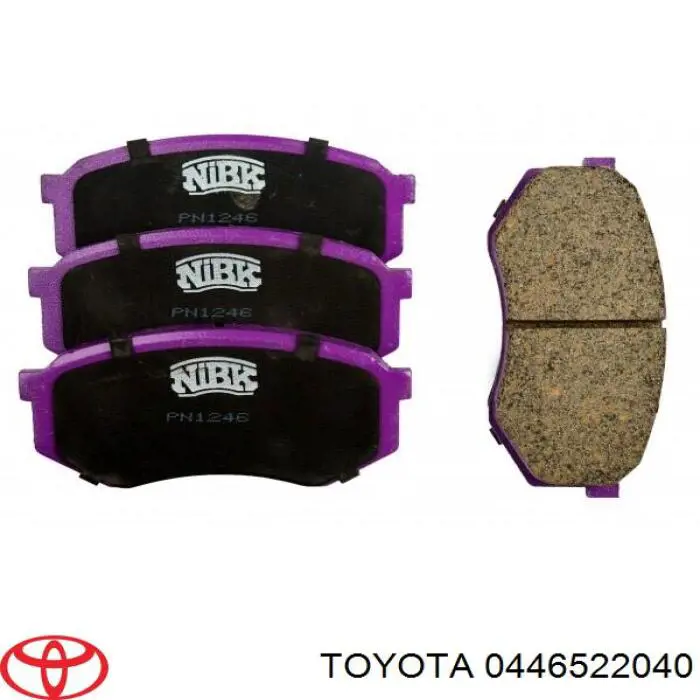 Купить 0446522040 Toyota Колодки тормозные