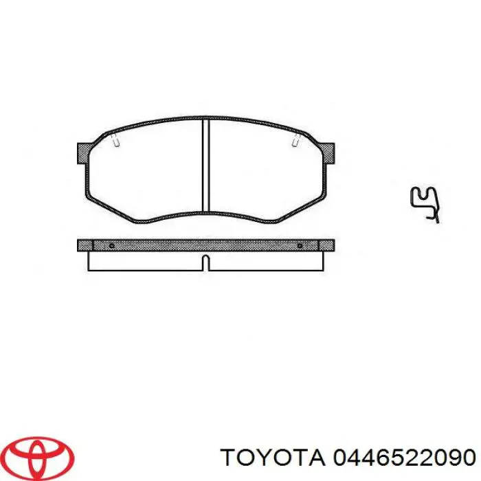 0446522090 Toyota Колодки передние