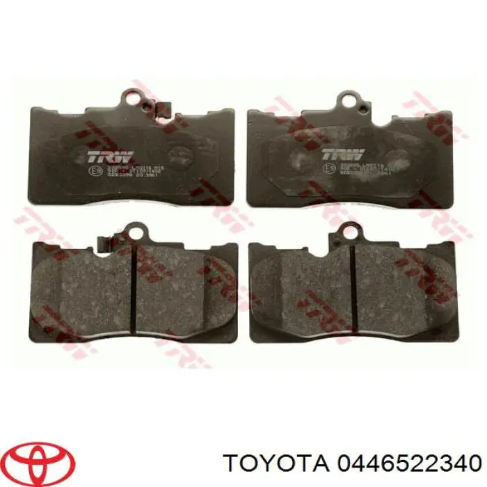 Колодки Toyota 0446522340 цена, от 29.52 USD