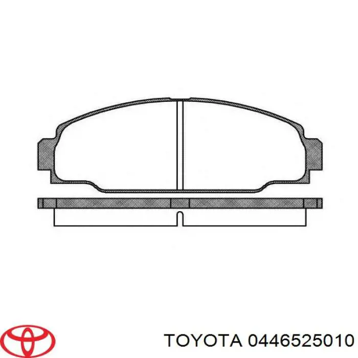 Передние тормозные колодки 0446525010 Toyota