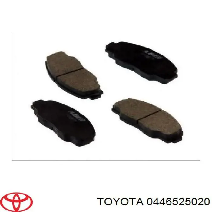 Передние тормозные колодки 0446525020 Toyota