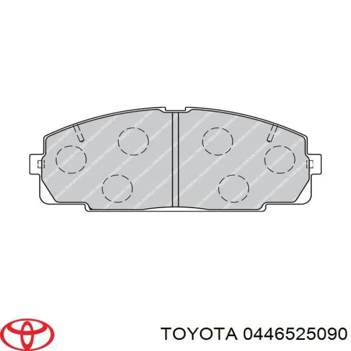 Колодки Toyota 0446525090 цена, от 24.57 USD