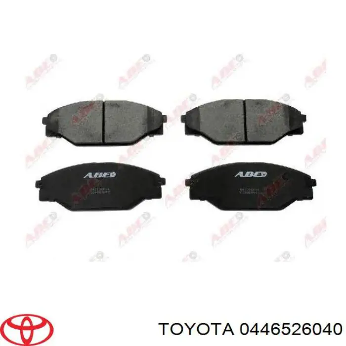 Передние тормозные колодки 0446526040 Toyota