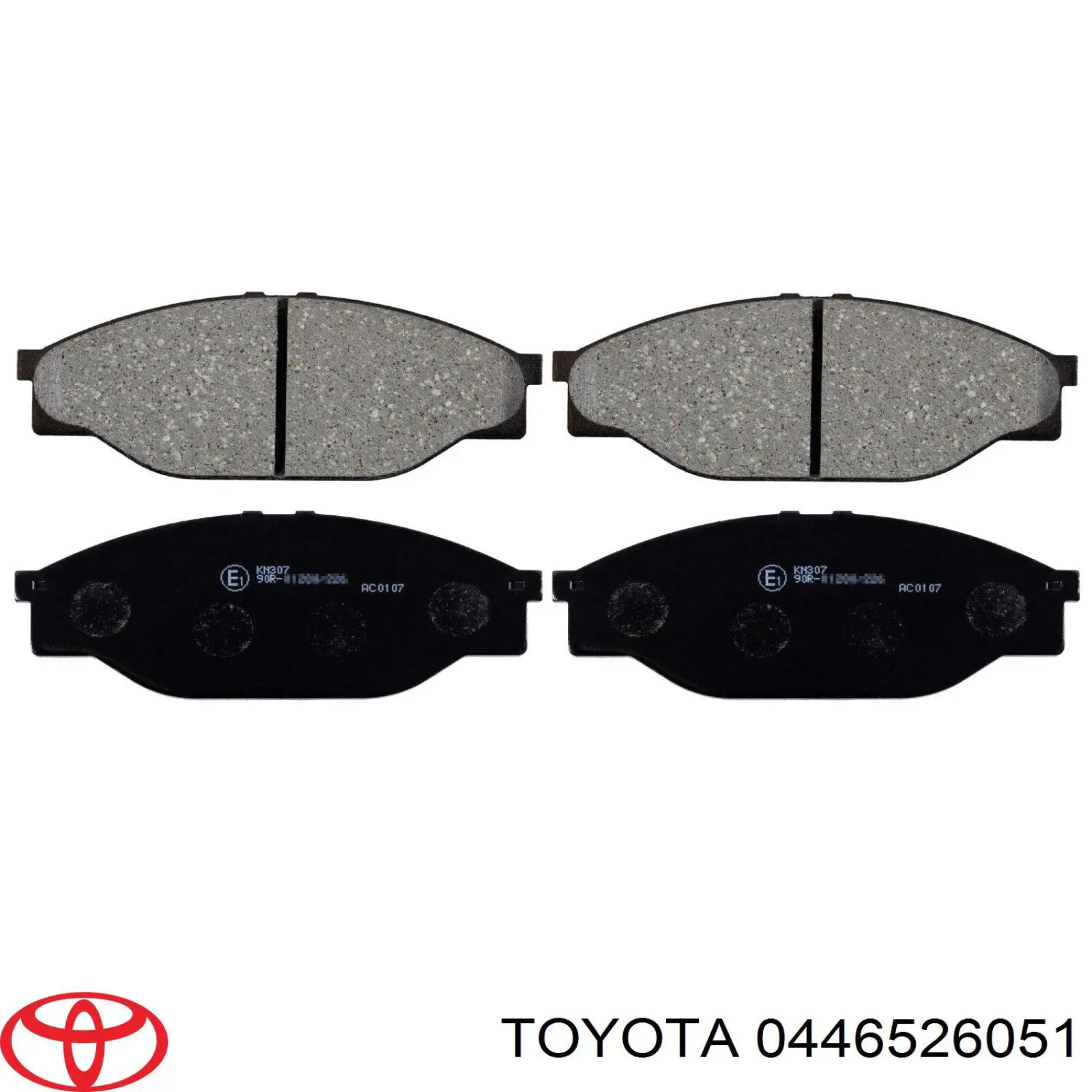 0446526051 Toyota колодки тормозные передние дисковые