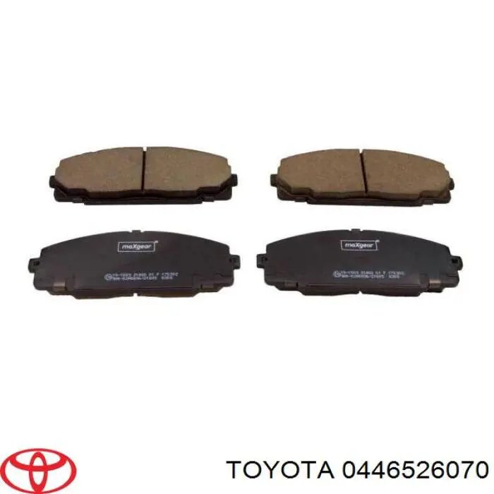 0446526070 Toyota колодки тормозные передние дисковые