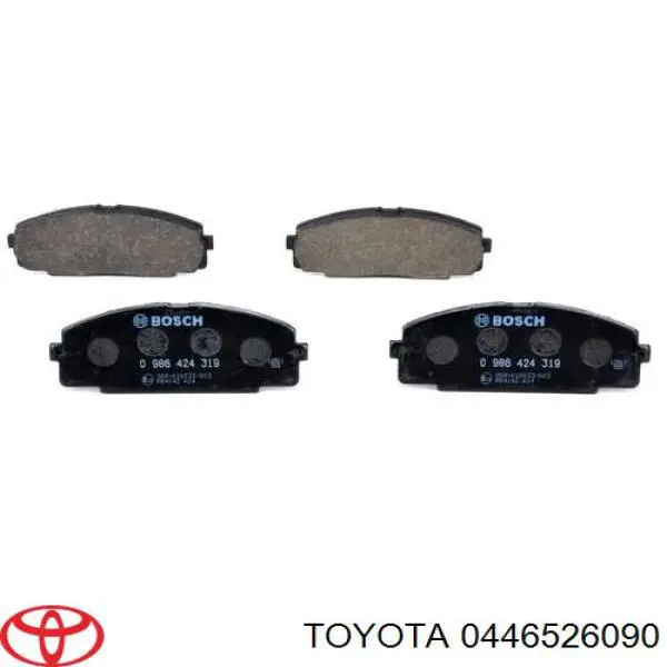 Передние тормозные колодки 0446526090 Toyota