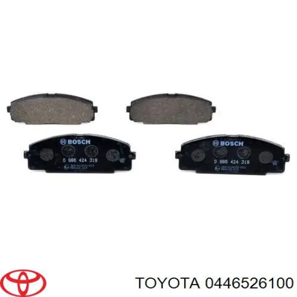 0446526100 Toyota передние тормозные колодки