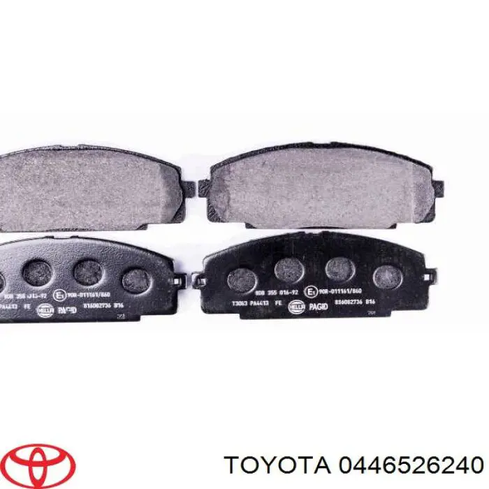 Передние тормозные колодки 0446526240 Toyota