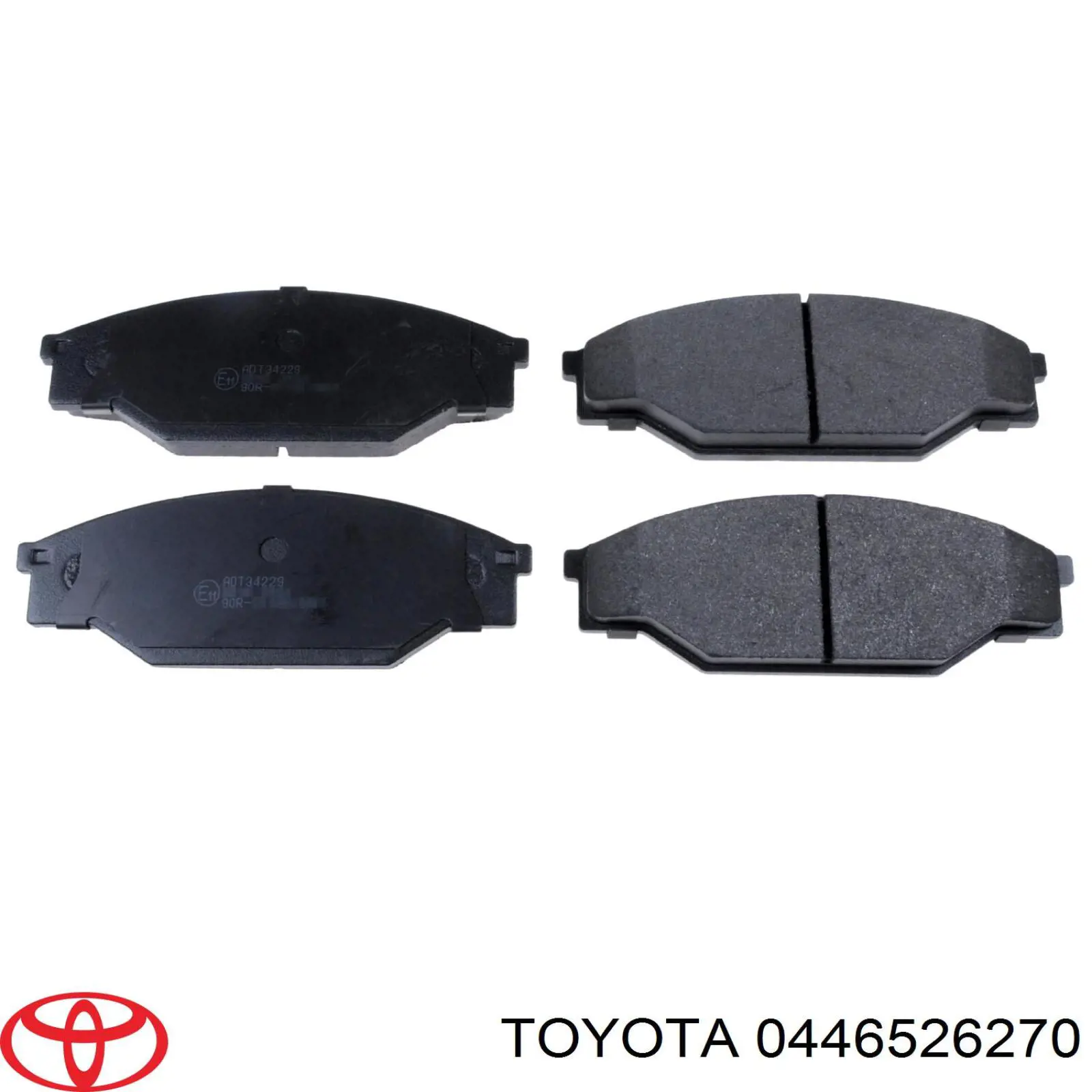 0446526270 Toyota колодки тормозные передние дисковые