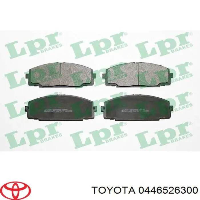 Передние тормозные колодки 0446526300 Toyota