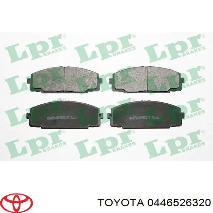 Купить 0446526320 Toyota Колодки тормозные