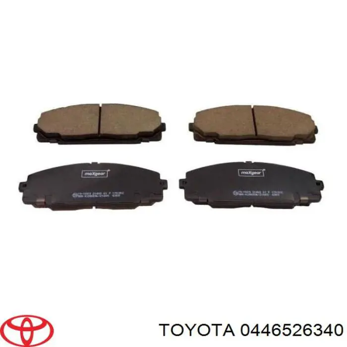 Передние тормозные колодки 0446526340 Toyota