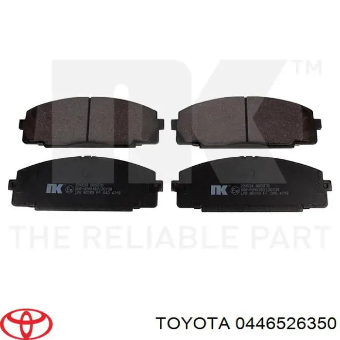 0446526350 Toyota Колодки передние