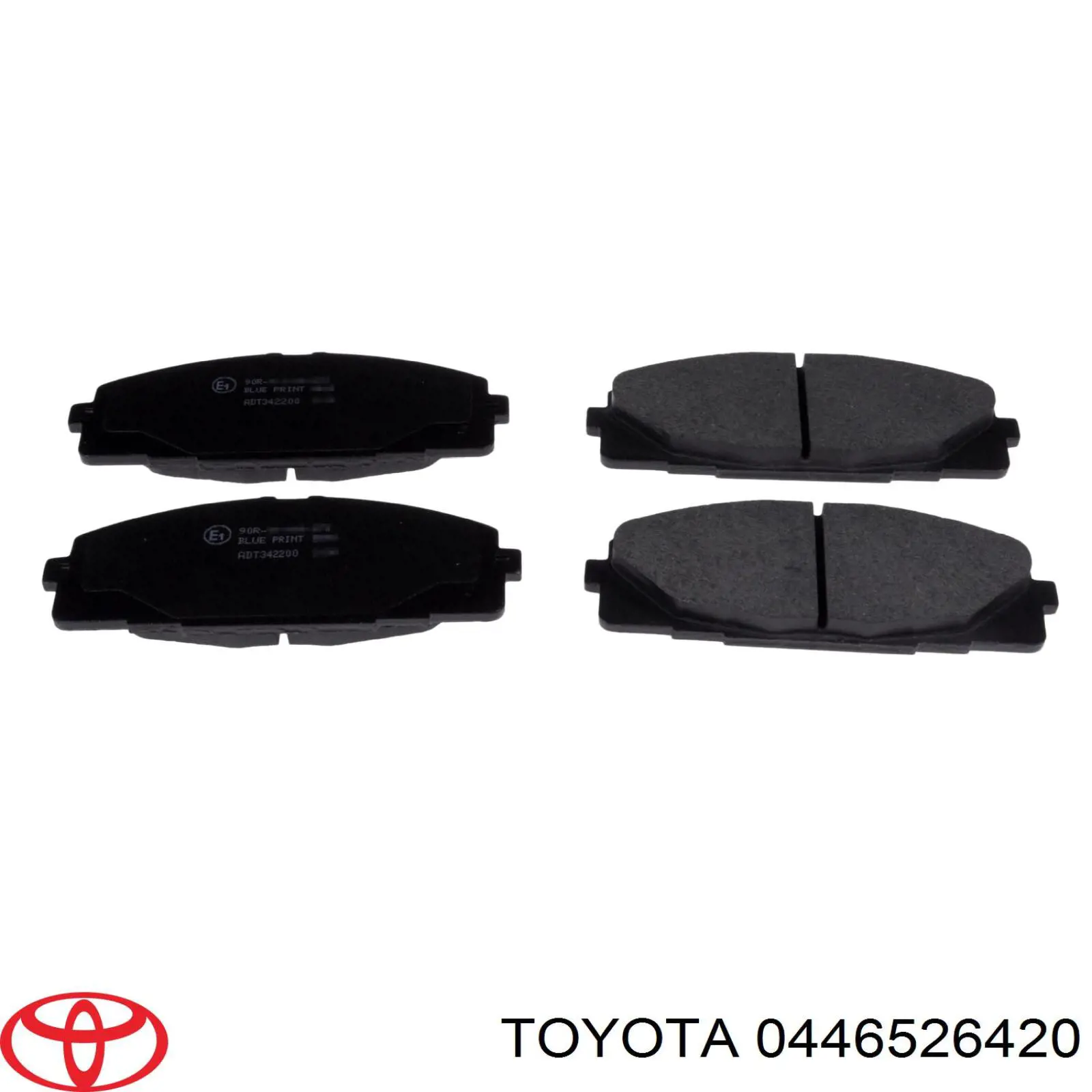 0446526420 Toyota колодки тормозные передние дисковые