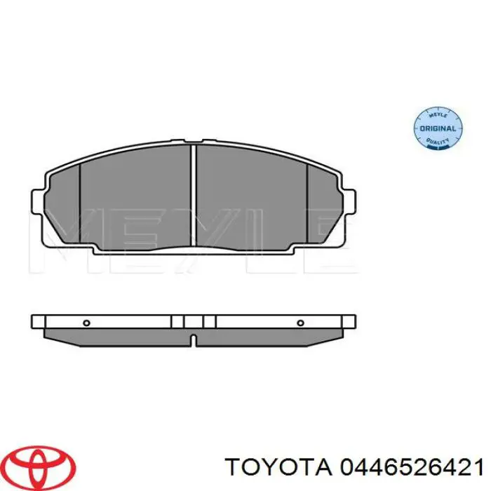 Купить 0446526421 Toyota Колодки тормозные