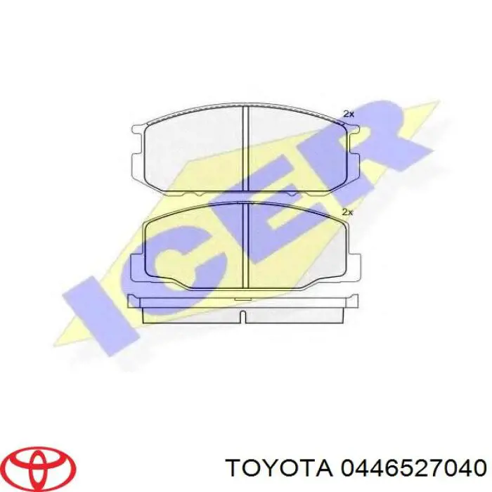 Колодки Toyota 0446527040 цена, от 38.87 USD