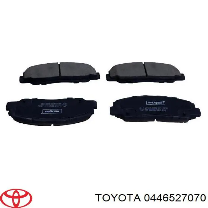 0446527070 Toyota колодки тормозные передние дисковые