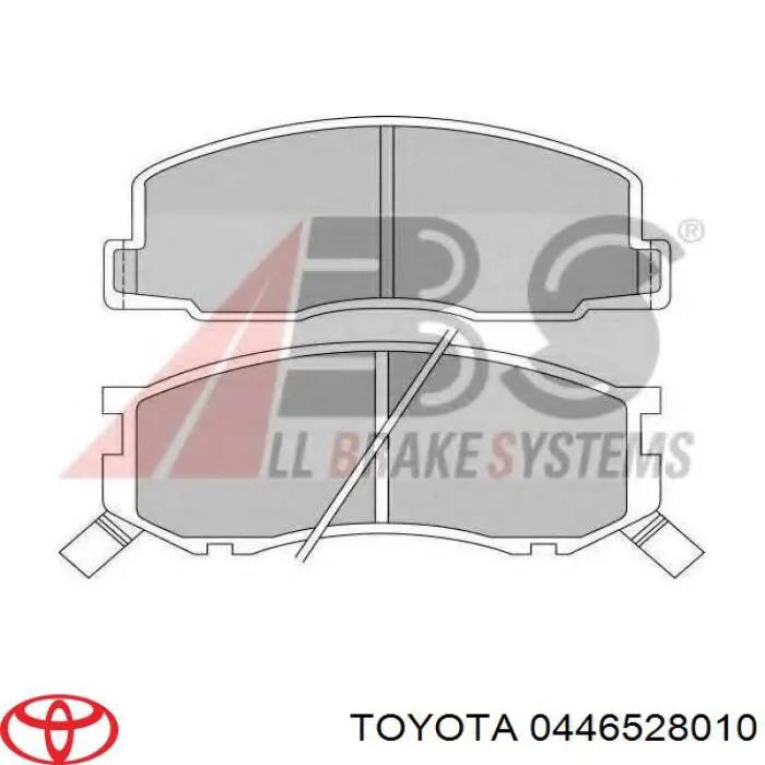 Передние тормозные колодки 0446528010 Toyota