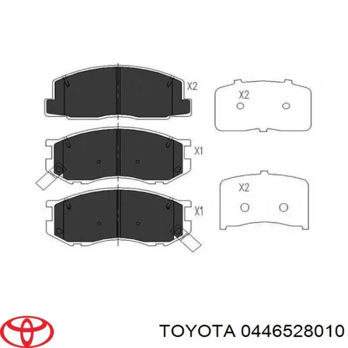 0446528010 Toyota Колодки передние