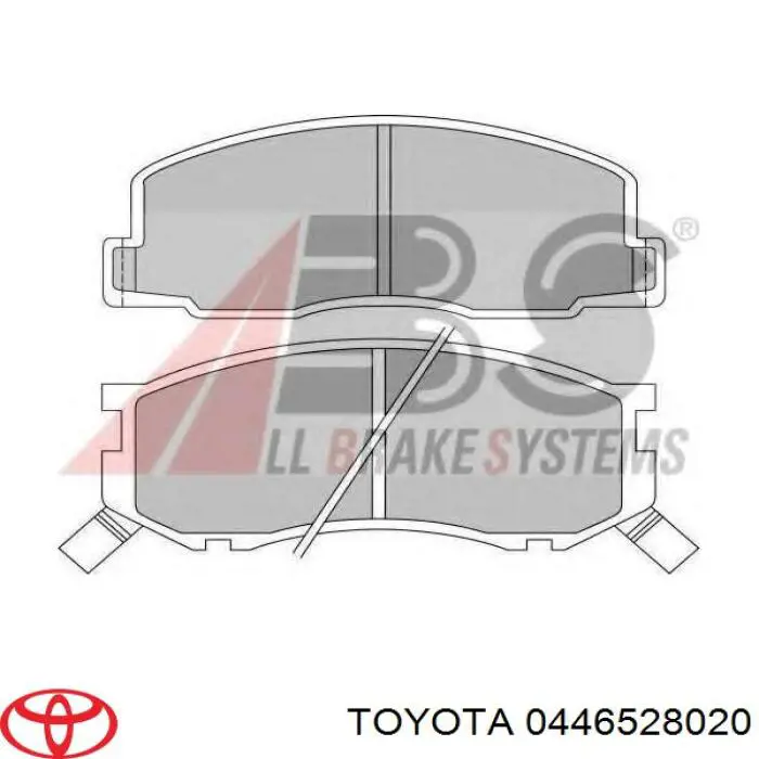 0446528020 Toyota колодки тормозные передние дисковые