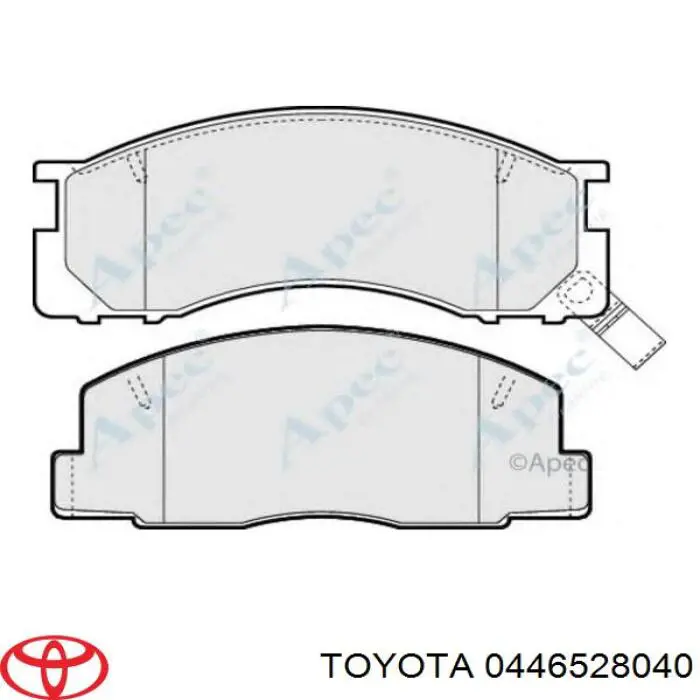 Колодки Toyota 0446528040 цена, от 34.90 USD