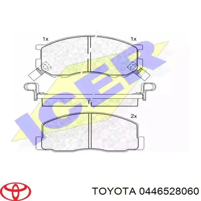 0446528060 Toyota передние тормозные колодки