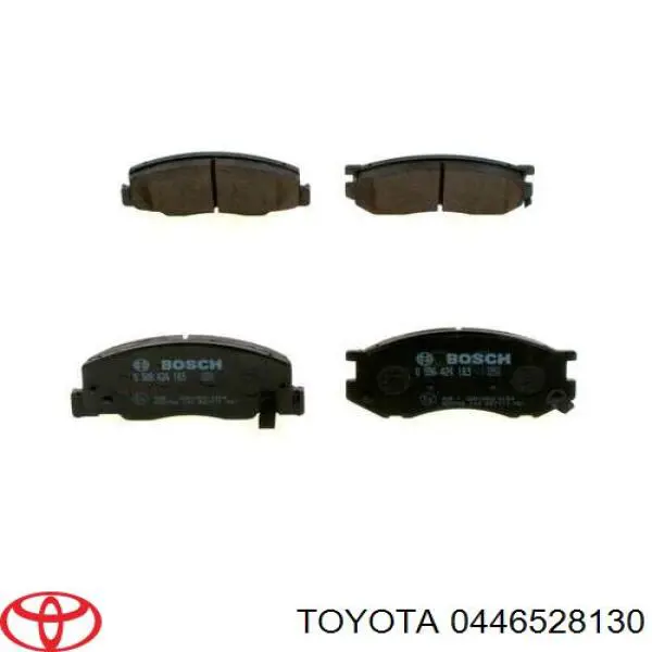 0446528130 Toyota колодки тормозные передние дисковые