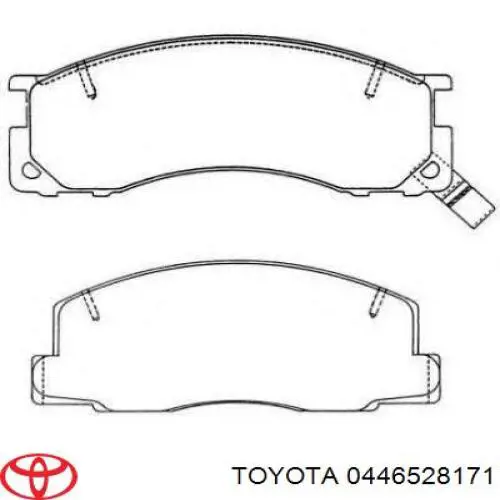 Передние тормозные колодки 0446528171 Toyota