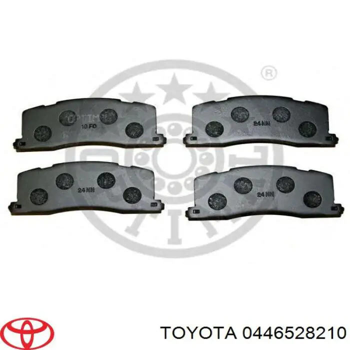 Колодки тормозные передние дисковые на Toyota Previa R10, R20
