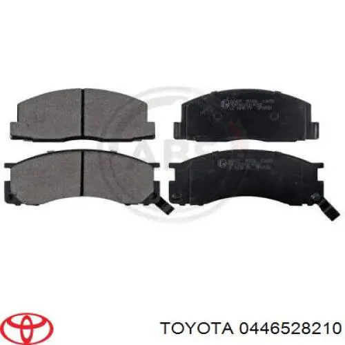 Купить 0446528210 Toyota Колодки тормозные