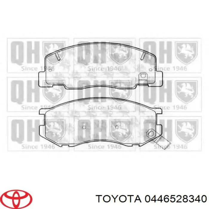 0446528340 Toyota Колодки передние