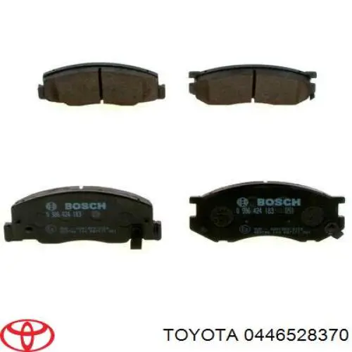 0446528370 Toyota передние тормозные колодки