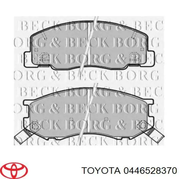 Передние тормозные колодки 0446528370 Toyota