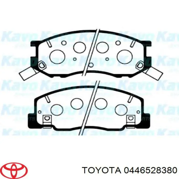 0446528380 Toyota передние тормозные колодки