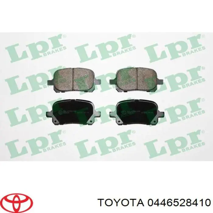 Передние тормозные колодки 0446528410 Toyota