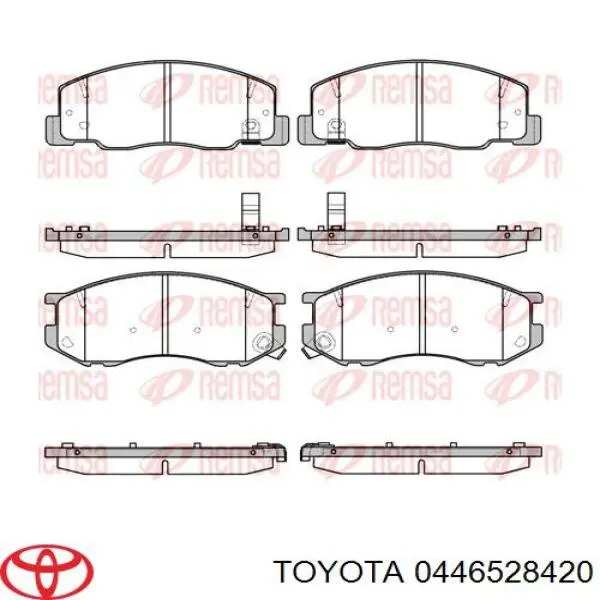 Передние тормозные колодки 0446528420 Toyota