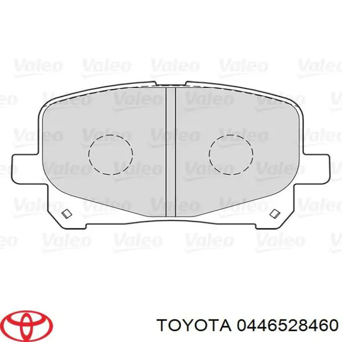 Тормозные колодки Toyota 0446528460