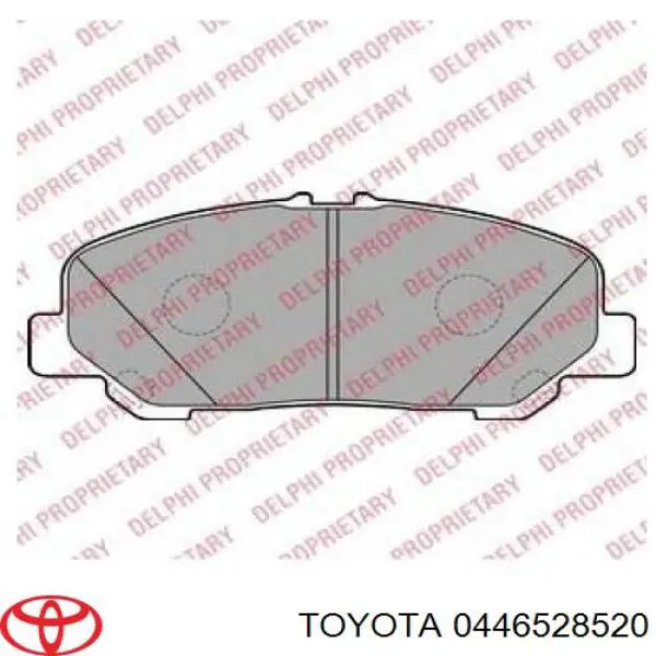 Купить 0446528520 Toyota Колодки тормозные