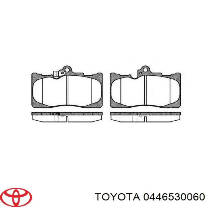 0446530060 Toyota sapatas do freio dianteiras de disco