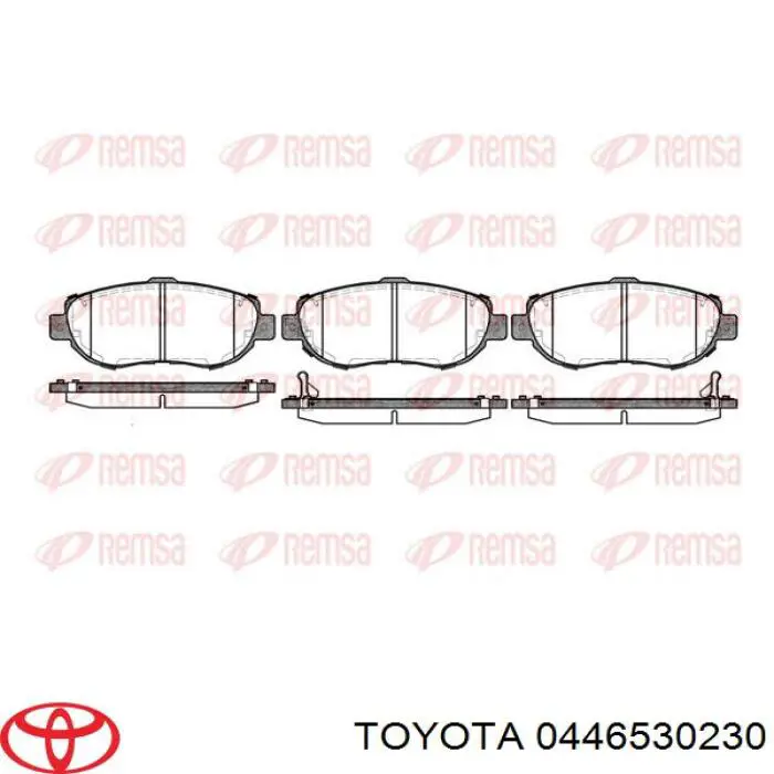 0446530230 Toyota Колодки передние