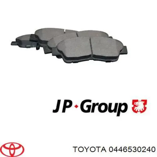 Купить 0446530240 Toyota Колодки тормозные