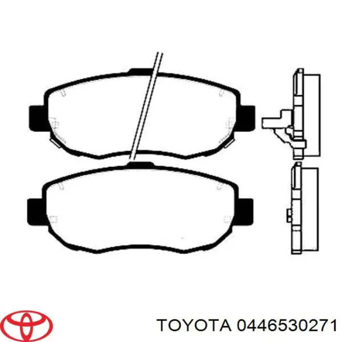 Купить 0446530271 Toyota Колодки тормозные