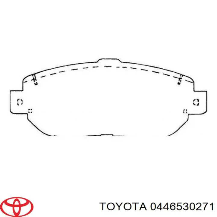 Тормозные колодки Toyota 0446530271
