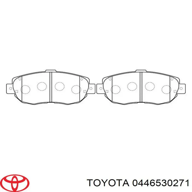 Передние тормозные колодки 0446530271 Toyota