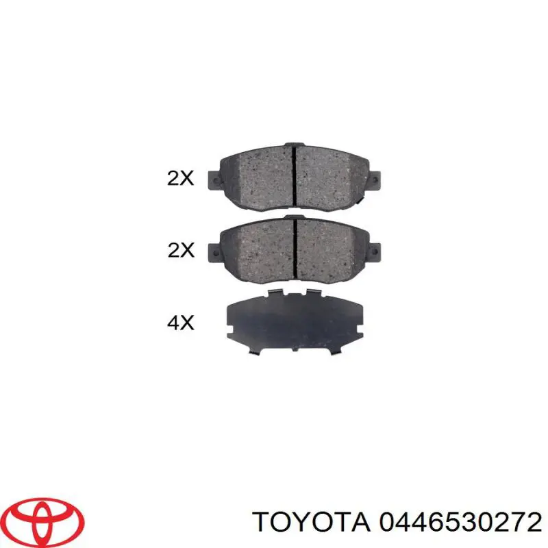 Колодки Toyota 0446530272 цена, от 25.34 USD